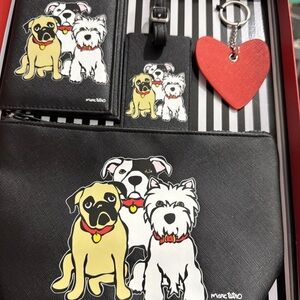 New Marc Tetro Pug Westie Bulldog Makeup Bag Luggage Tag Passport Cover Key Ring